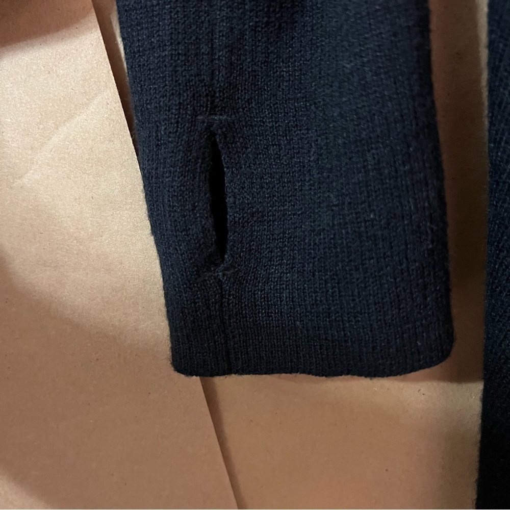 Lululemon | Reflection Wrap Cardigan Sweater Waterfall Open Front Black Size 8 - Picture 7 of 14